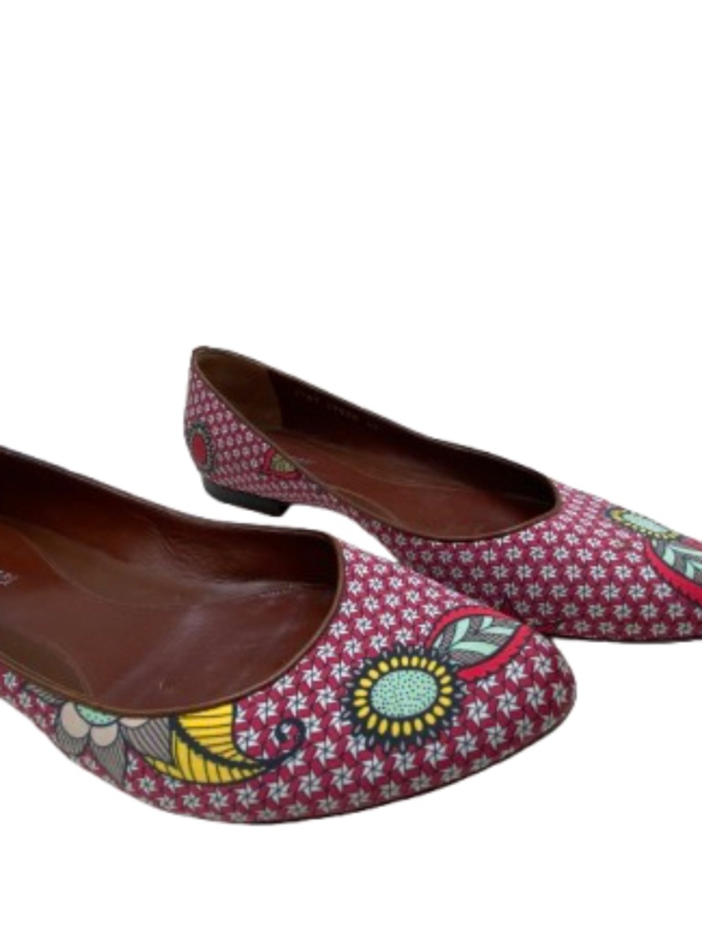 Sergio Rossi "Stampa Africa" Printed Ballet Flats